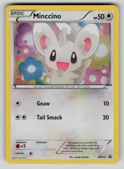 Minccino - BW13 (Cosmos Holo) BW13 Black And White Promo Pokemon Holo NM - Image 1