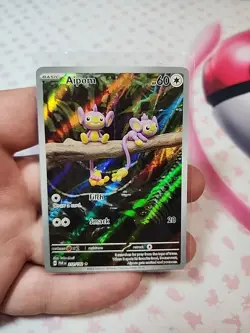 Pokemon Aipom Illustration Rare SV04: Paradox Rift 211/182 NM - Image 2