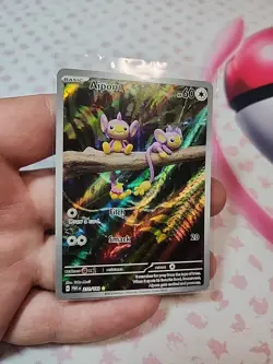 Pokemon Aipom Illustration Rare SV04: Paradox Rift 211/182 NM - Image 3