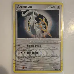 Pokemon TCG Arceus Holo Rare AR5 Basic Alpha Nintendo Arceus Set 2009 English - Image 1