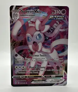 Sylveon VMAX 075/203 SWSH07: Evolving Skies Full Art English Pokemon TCG, NM - Image 1