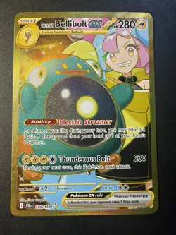 Pokemon Iono's Bellibolt ex Full Art Holo Hyper Rare 188/159 Journey 2025 - Image 1