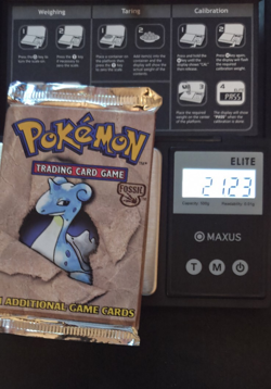 Wizards of the Coast Pokemon Fossil Booster Pack Lapras Artwork Sealed English - Image 1