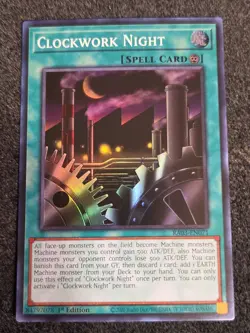 Clockwork Night RA03-EN071 Super Rare 1st Edition YuGiOh Card NM - Image 1