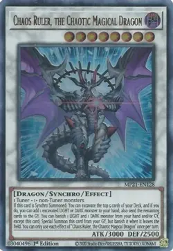 Chaos Ruler, the Chaotic Magical Dragon - MP21-EN128 - Ultra Rare - 1st Edition - Image 1