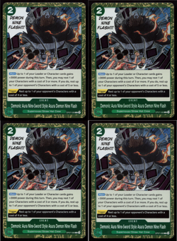 Demonic Aura Nine Sword Style Asura Demon R OP07-036 Playset - One Piece TCG - Image 1