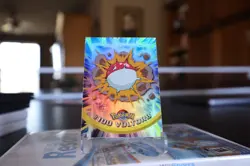 Topps Pokemon Card Voltorb #100 Rainbow Holo Blue Label First Print - Image 1