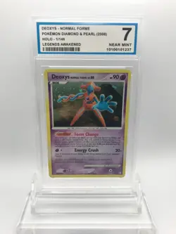 OCG 7 Deoxys Normal Forme 1/146 Pokemon (2008) Legends Awakened Holo Rare Card - Image 1