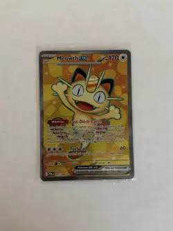 Pokemon Meowth EX Holo 107/088 Basic 170 HP 60 Attack Cat Card English 2016 - Image 5