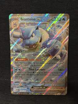 Pokemon TCG Jumbo Card Blastoise EX Scarlet & Violet Holo 009/165 - Image 1