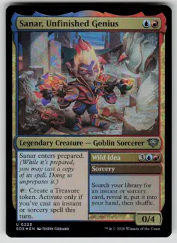 Sanar, Unfinished Genius Foil Uncommon Secrets of Strixhaven 223 MTG NM 2026 - Image 1