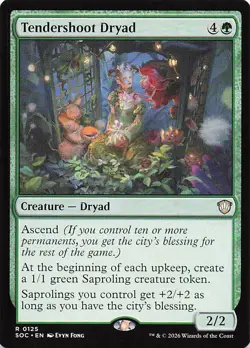 Tendershoot Dryad R Commander: Secrets of Strixhaven 125 NM - Image 1