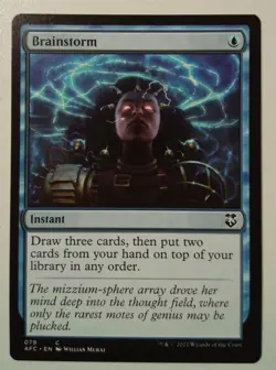 Brainstorm *Common* Magic MtG x1 AFC Commander Forgotten Realms - Image 1