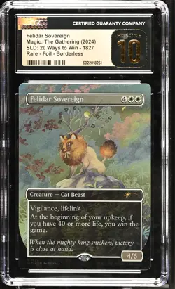FELIDAR SOVEREIGN Secret Lair Foil CGC Pristine 10 MTG [Nostalgium] - Image 1