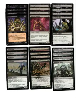 ZOMBIE UPRISING! * Pauper Legal Black Custom Magic Deck * Mtg Free Shipping - Image 1