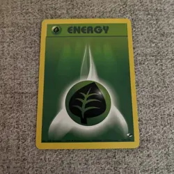 Pokemon TCG Gym Heroes Grass Energy 129/132 WotC 2000 Unlimited English - Image 1