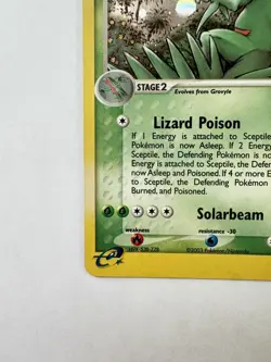 PERFECT SWIRL 🌀💫 Pokemon Sceptile 11/109 EX Ruby & Sapphire Holo Rare 2003 - Image 4