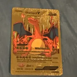 Pokemon Charizard V 508/1996 Gold Foil Full Art R Rare Wild Flames 500K Card - Image 1