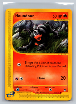 Pokemon TCG- Houndour Aquapolis 86/147 Common E reader Vintage NM - Image 1
