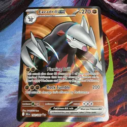 Excadrill ex 160/086 S&V Black Bolt Full Art Ultra Rare Holo Pokemon TCG 2025 NM - Image 1