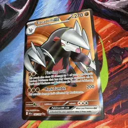 Excadrill ex 160/086 S&V Black Bolt Full Art Ultra Rare Holo Pokemon TCG 2025 NM - Image 2