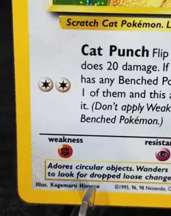 [LP](CR) English Gameboy Exclusive Meowth 10/53 WOTC Promo Holo 2000 Pokemon TCG - Image 5