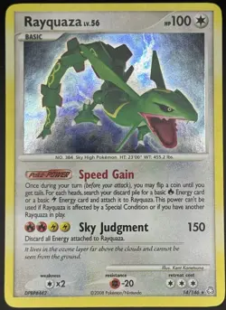 Pokemon TCG Rayquaza Legends Awakened Holo 14/146 LP - Image 1