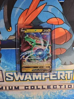 Rayquaza V 100/159 Ultra Rare Crown Zenith NM/M Pokemon TCG - Image 1
