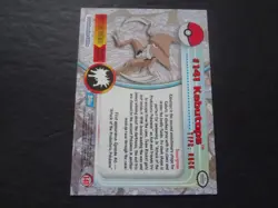 2000 Topps Pokemon Series 3 #141 Kabutops Blue Logo 1st Edition TV Animation *** - Image 2