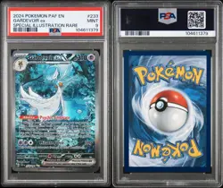 Gardevoir EX 233 Shiny PSA 9 2024 Pokemon Paldean Fates SIR Illustration Rare - Image 3