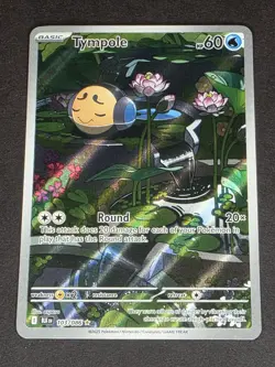 Pokemon Tympole - Illustration Rare 🌟Holo SV: Black Bolt 103/086 NM - Image 3