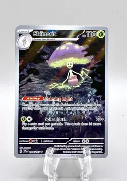 2024 Pokemon Shiinotic Illustration Rare SV08: Surging Sparks 194/191 NM - Image 1