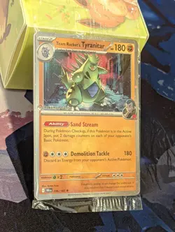 Team Rocket's Tyranitar 096/182 DRI Pokemon Center Exclusive Sealed Promo - Image 1