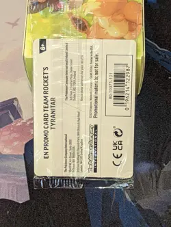 Team Rocket's Tyranitar 096/182 DRI Pokemon Center Exclusive Sealed Promo - Image 2