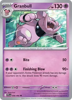 Granbull PFL 038/094 Pokemon ME02: Phantasmal Flames Uncommon Normal EN NM - Image 1