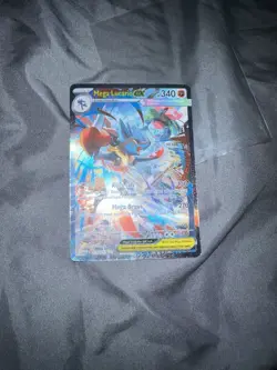 Pokemon Mega Lucario EX Full Art Holo 179/132 Me01 Mega Evolution 340 HP - Image 2