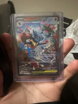 Pokemon Mega Lucario EX Full Art Holo 179/132 Me01 Mega Evolution 340 HP - Image 4