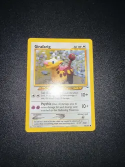 Pokemon TCG Girafarig 66/105 Neo Destiny WOTC Yuka Morii NM/VLP - Image 1