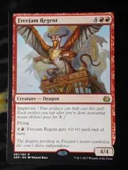 Freejam Regent , Aether Revolt , Near Mint , MTG , FREE SHIPPING - Image 1