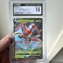 Pokemon Kricketune V Battle Styles 006/163 Holo CGC 10 2021 English - Image 1