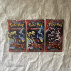 Pokemon Scarlet & Violet Destined Rivals 3x Sealed Booster Packs English TCG - Image 1