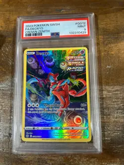 Pokemon 2023 Crown Zenith Full Art DEOXYS #GG12 PSA 9 Mint RARE 2 - Image 1