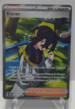 The Pokemon Company Pokemon TCG Kieran 206/167 Twilight Masquerade Trainer Full… - Image 1