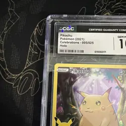 Pokemon celebrations full art Pikachu 005/025 CGC Gem mint 10 - Image 3