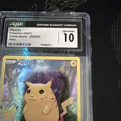 Pokemon celebrations full art Pikachu 005/025 CGC Gem mint 10 - Image 4