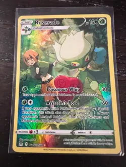 Roserade TG02/TG30 Holo Lost Origin Trainer Gallery Pokemon NM - Image 1