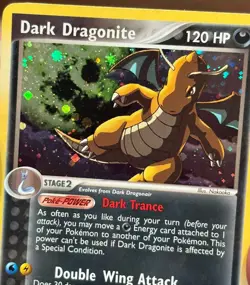 Dark Dragonite EX Team Rocket Returns 15/109 Holo SWIRL Deck Exclusives Pokemon - Image 3
