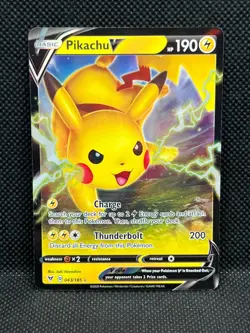 Pokemon Tcg Pikachu V 043/185 Vivid Voltage - Image 1
