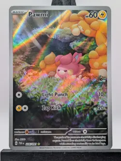 Pokemon - 226/091 Pawmi - Illustration Rare Holo - Paldean Fates - Image 1