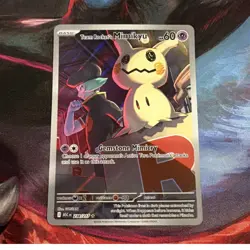 Pokemon TCG Team Rocket's Mimikyu 238/217 ASC Rare Basic Psychic 60 HP - Image 1